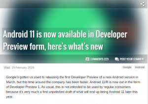 Android versi 11 Sudah rilis di Mode Pengembang Apa yang Terbaru?